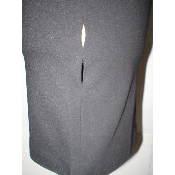New Womens NWT $1200 Designer Emporio Armani Dress Black IT 40 4 Piping Sheath - Picture 6 of 12